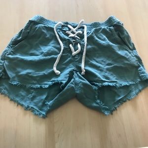 Green shorts